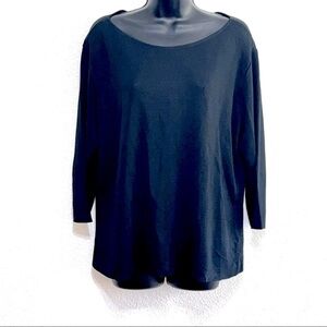 Brenda French by French Rags Woman BLACK Blouse Size XL